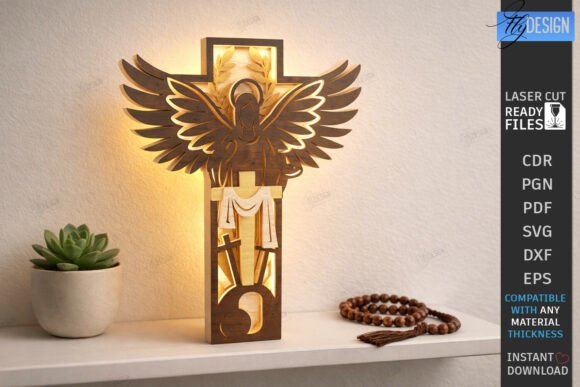 3D Layered Easter Decor for Laser Cutting & Spring