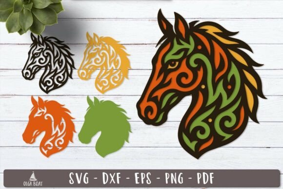 3D SVG Animals: Tribal Horse Head Review