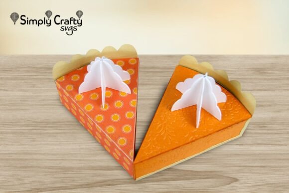 3D SVG Pumpkin Pie Box for Thanksgiving Sales