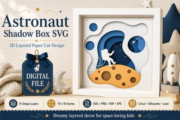 Astronaut Shadow Box Papercut Art: A Designer's Review