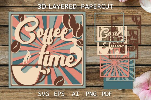 Coffee Time Retro 3D Design: A Designer's Review