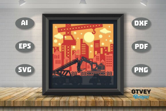 Construction Scene 3D Shadow Box Papercut: A Publisher's Review