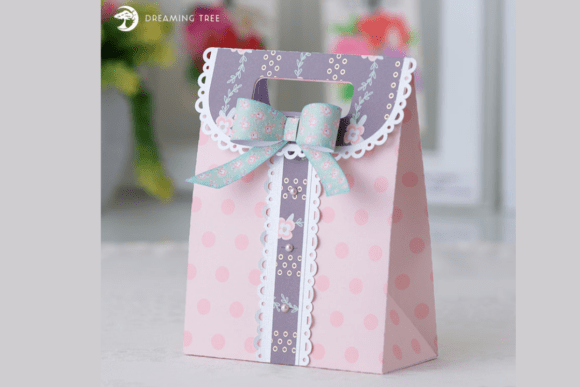 Dainty Gift Bag SVG: 3D SVG for Life Events