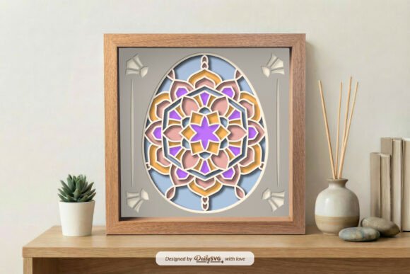 Easter 3D SVG: A Mandala Shadow Box Review