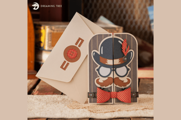 Father's Day 3D SVG: A Dapper Editorial Asset