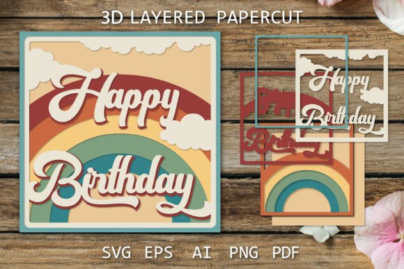 Retro 3D SVG for Birthdays: A Layered Card Review