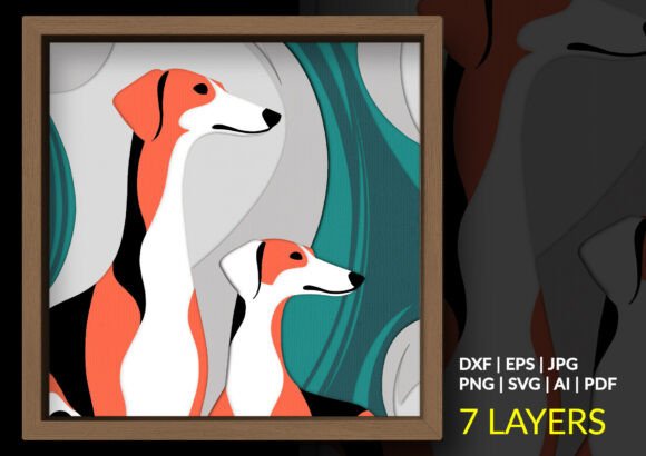 Review: 3D Greyhound SVG for Shadow Boxes