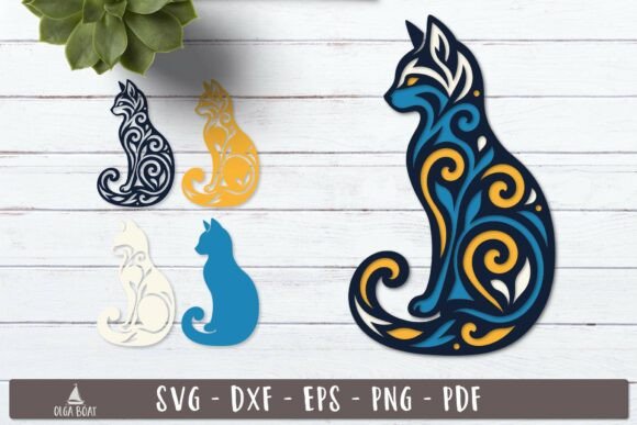 Review: 3d Ornate Cat Layered SVG Tribal Design