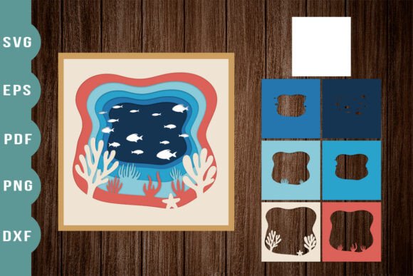 Review: 3D Underwater Fish Multilayer Paper Cut Design