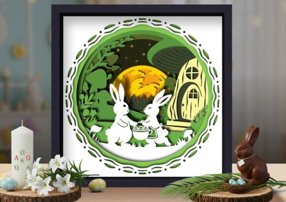 Review: Layered Easter Rabbit 3D Paper Art for Spring Projects