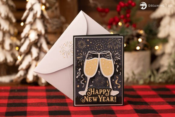 Timeless Wishes Card SVG: 3D SVG for Anniversaries